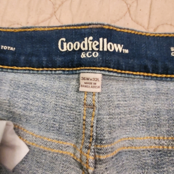 Goodfellow mens 36x32 stretch slim fit jeans - Picture 2 of 4